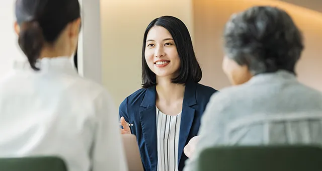 わかりやすく丁寧な対応イメージ